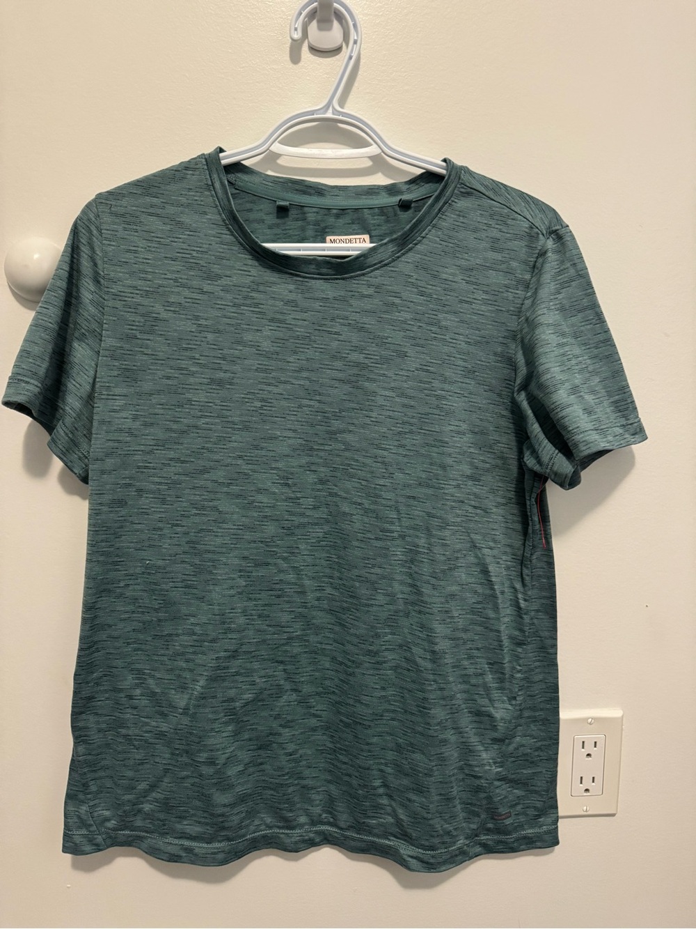 Mondetta Men’s Short Sleeve Crew Tee in Heather Teal